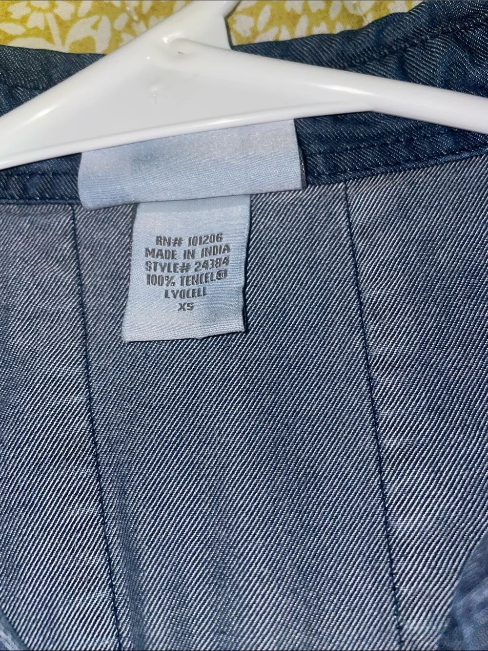 Soft Surroundings Light Blue Denim Shirt